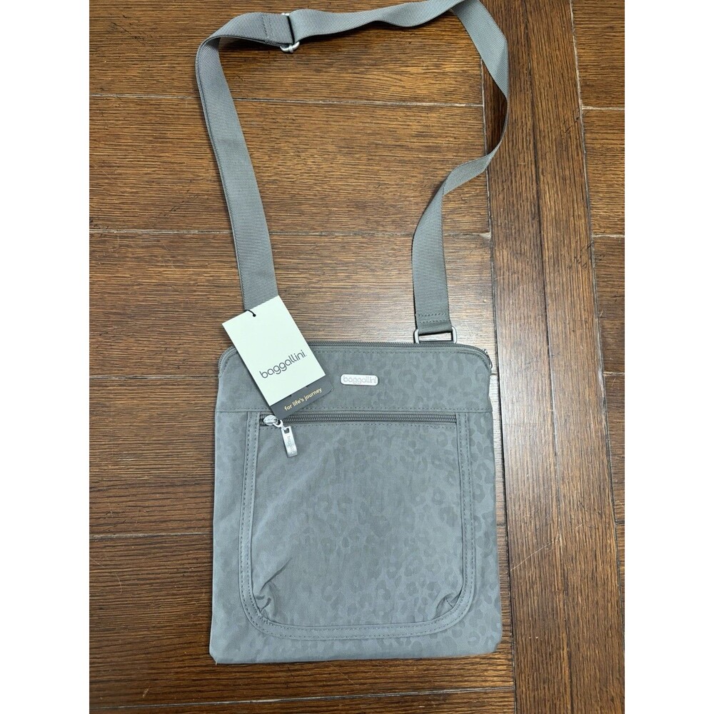 Baggallini Pocket Slim Crossbody Bag Purse Handbag NWT Floral Water Resistant